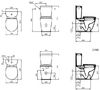 Технически чертеж Моноблок Ideal Standard Connect Space